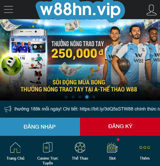 Đăng ký w88 bằng điện thoại