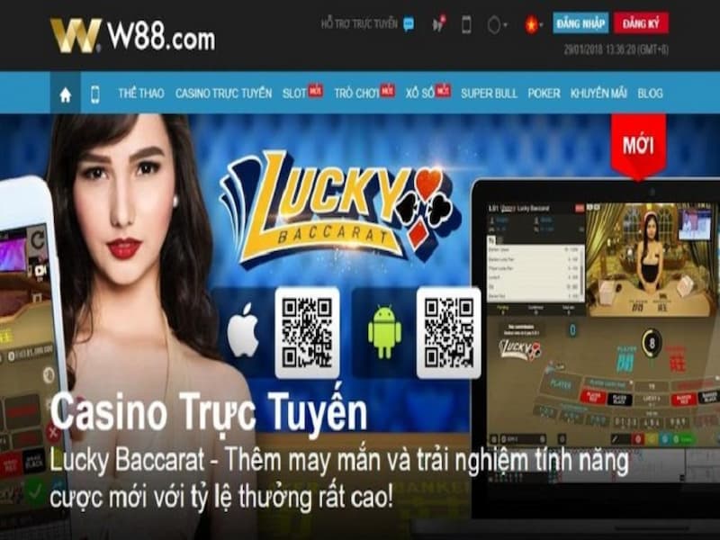 Sản phẩm cược, giải trí phong phú tại casino W88hn