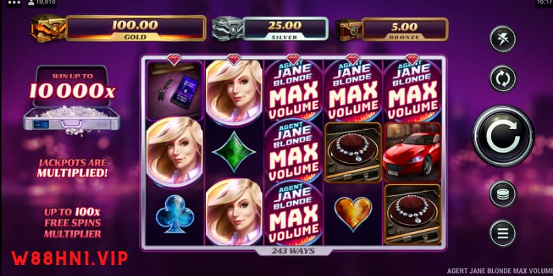 Agent Jane Blonde Max Volume Tính năng đặc biệt tại game đặc vụ