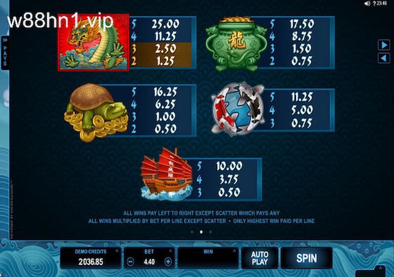 Hướng dẫn chơi game slot Emperor of the Sea Deluxe